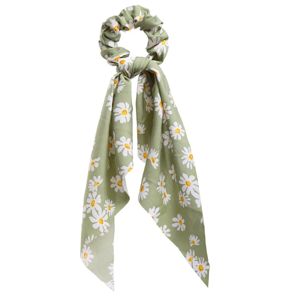 SatinÉclat™ Bow Satin Long Scrunchies
