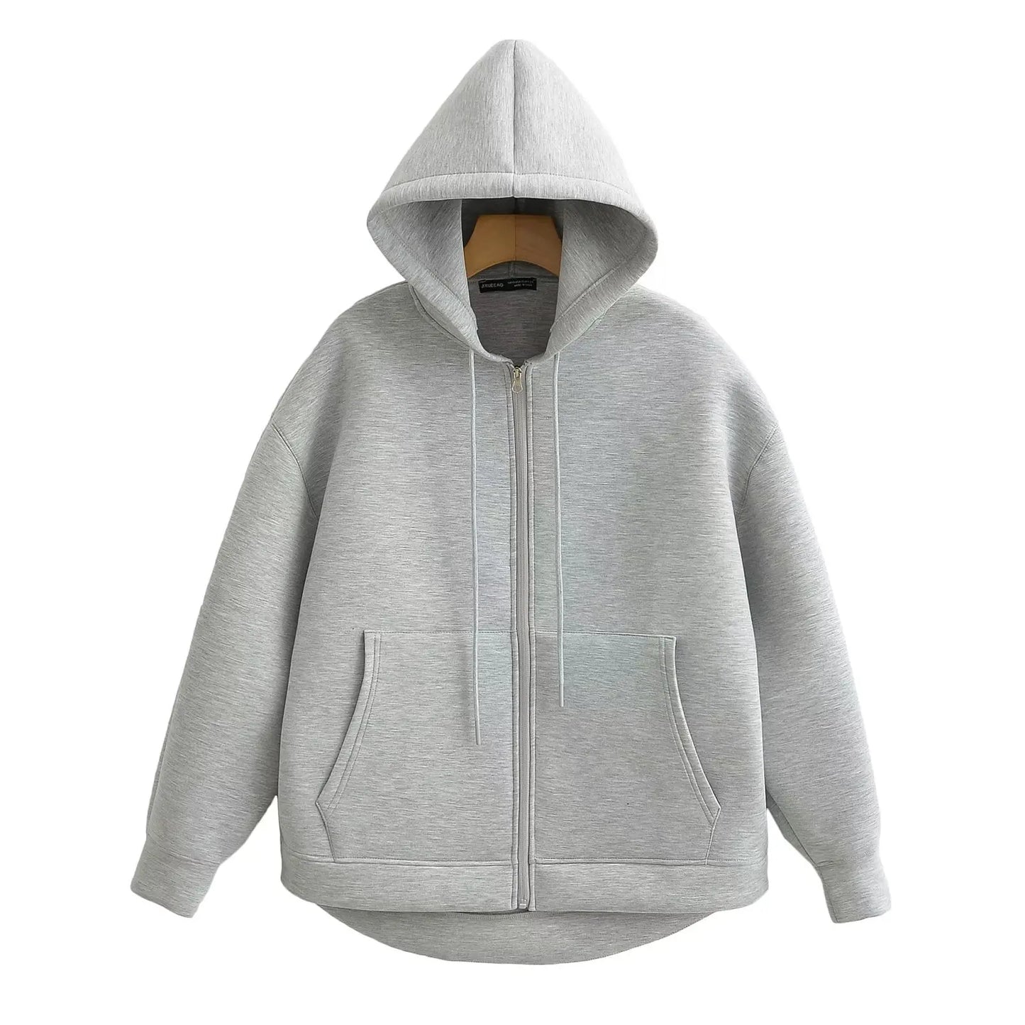 Lunara Winter™ Übergroßer Kapuzenpullover mit Reißverschluss