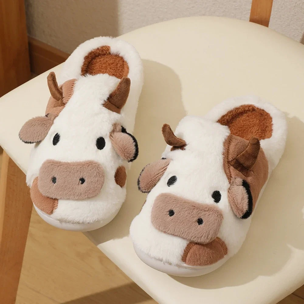 Pantoufles sur le thème de la vache Lunara Winter™