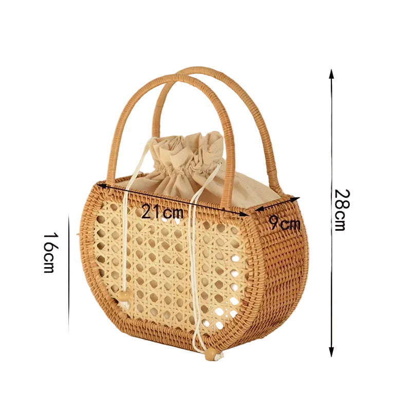 SeaLure™ Riviera Luxe gewebte Handtasche