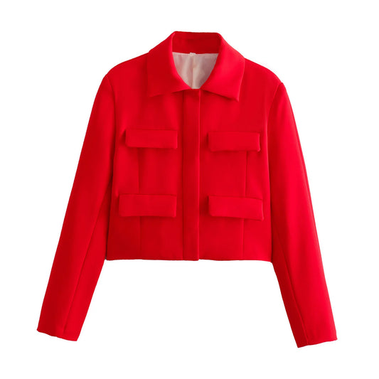 Lunara Winter™ Cropped Utility Pocket Jackets