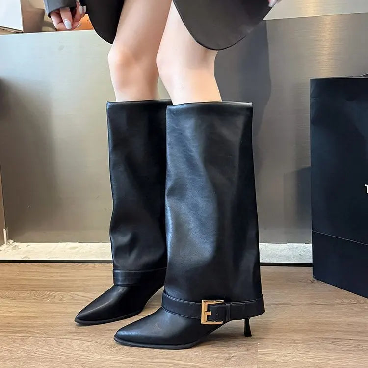 Solenne Shoes™ Stiletto Heel Thigh High Boots