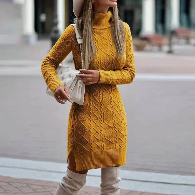 Amoura Dresses™ Long Sleeve Sweater Dress