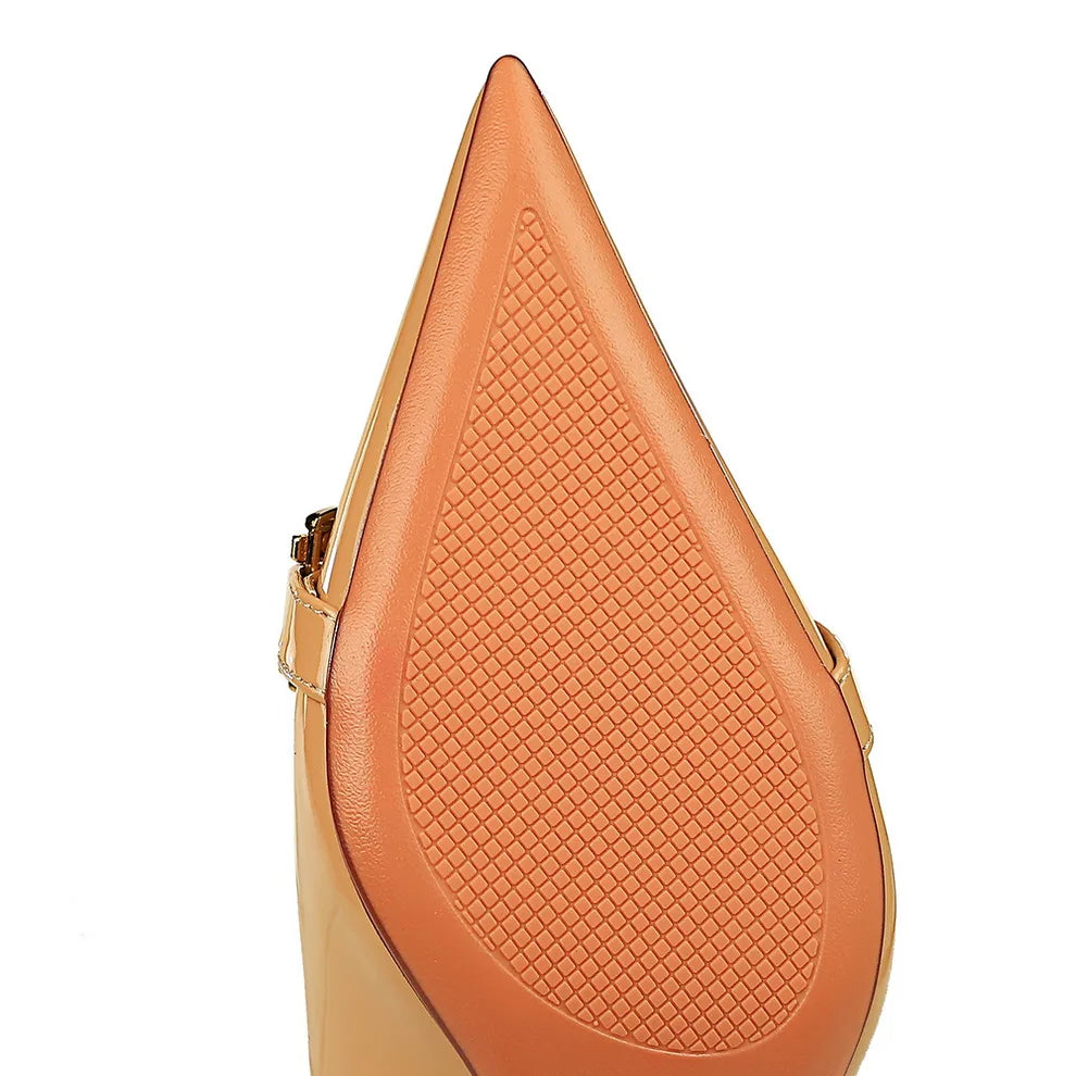 Solenne Shoes™ Metal Buckle Low Heel Pumps