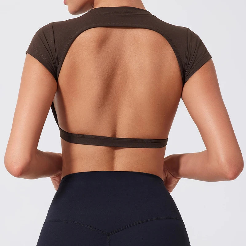 VibeFit™ Contour Open Back Top