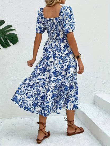 Amoura Dresses™ Long Floral Print Dress