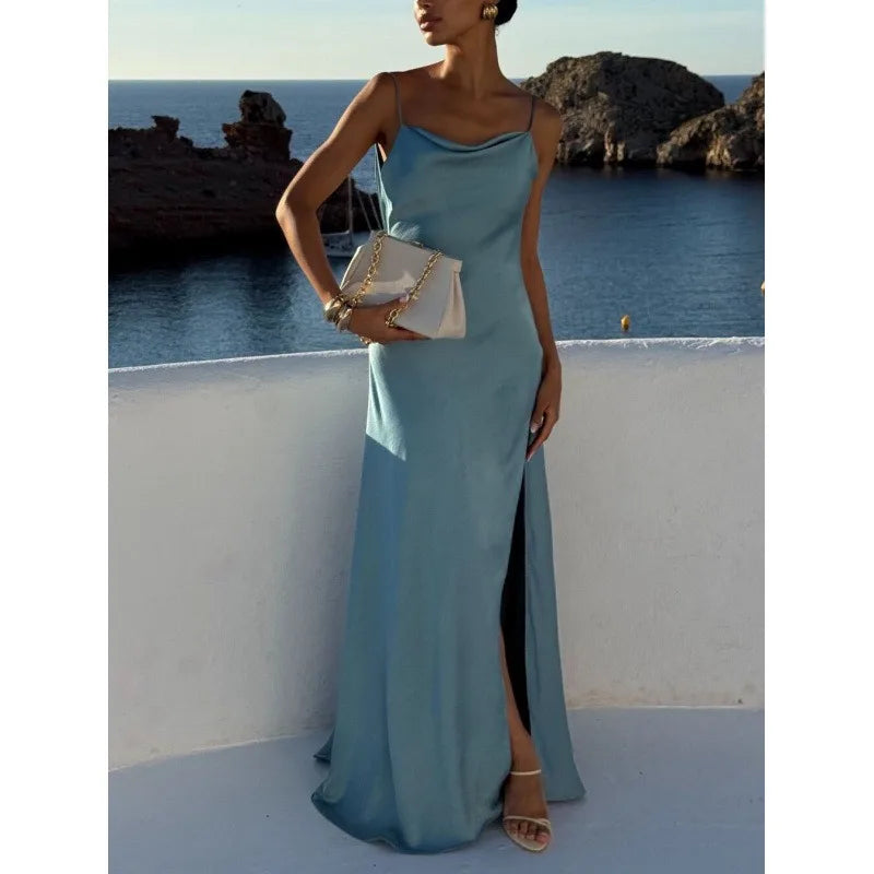 Amoura Dresses™ Split Dress Lady Backless