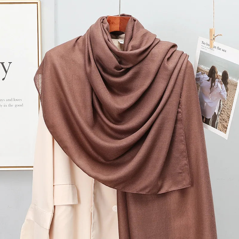 SatinÉclat™ Plain Solid Scarf for Women