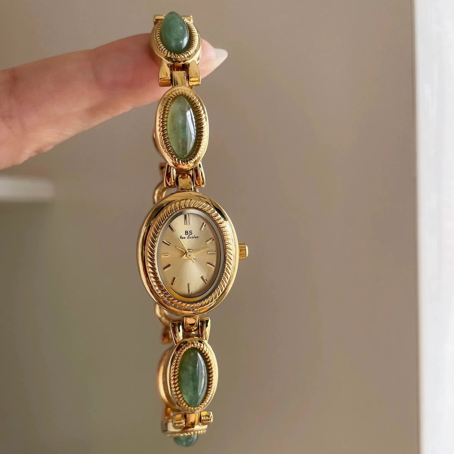 Velya Watches™ Damenuhr mit Steinarmband