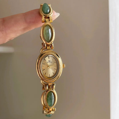 Velya Watches™ Damenuhr mit Steinarmband