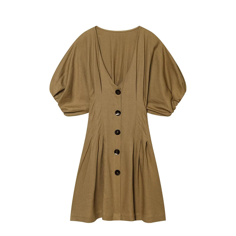 Amoura Dresses™ Slim V-Neck Elegant Dress