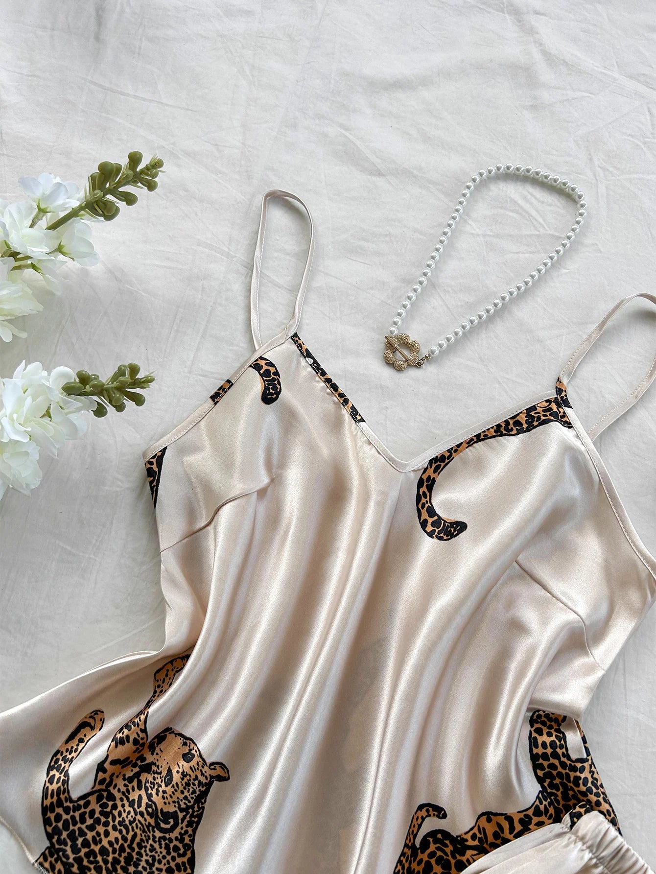 SatinÉclat™ Long Pants Pajama Set