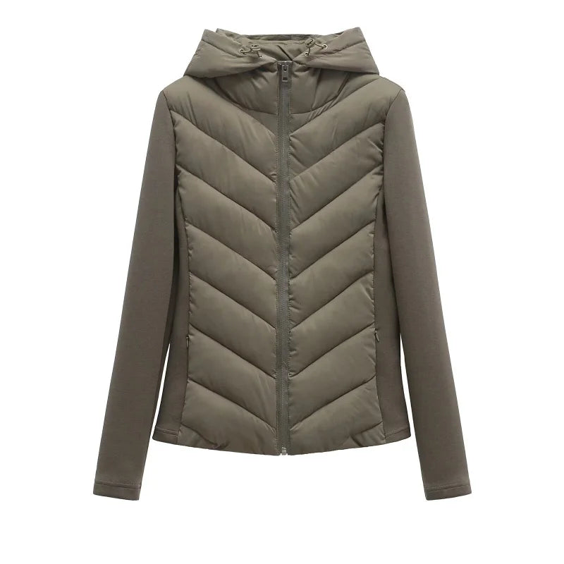 Piumino corto con cappuccio Chevron Lunara Winter™