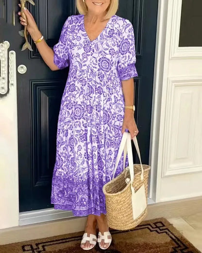 Amoura Dresses™ Floral Print Maxi Dress