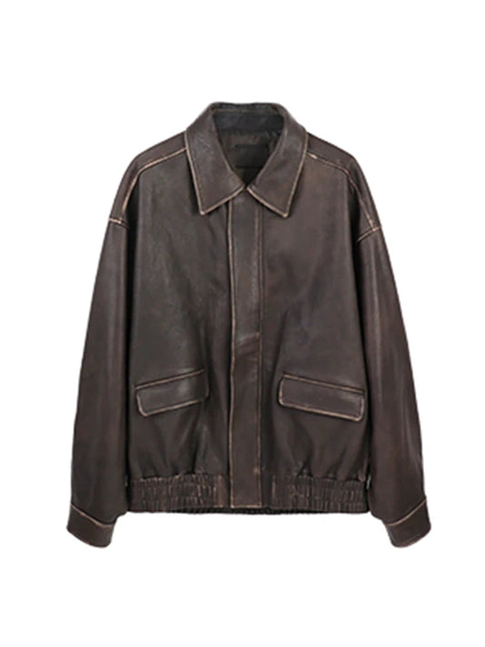 Lunara Winter™ Faux Leather Bomber Jacket