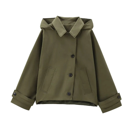 Lunara Winter™ Cropped Hooded Utility Jacket