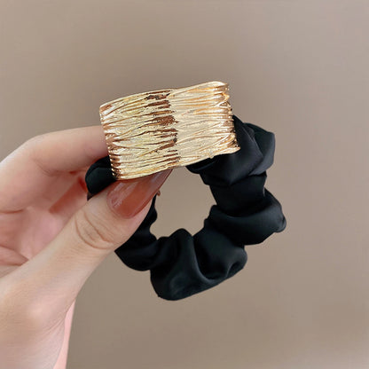 Satin Éclat™ Metal Design Hair Ties