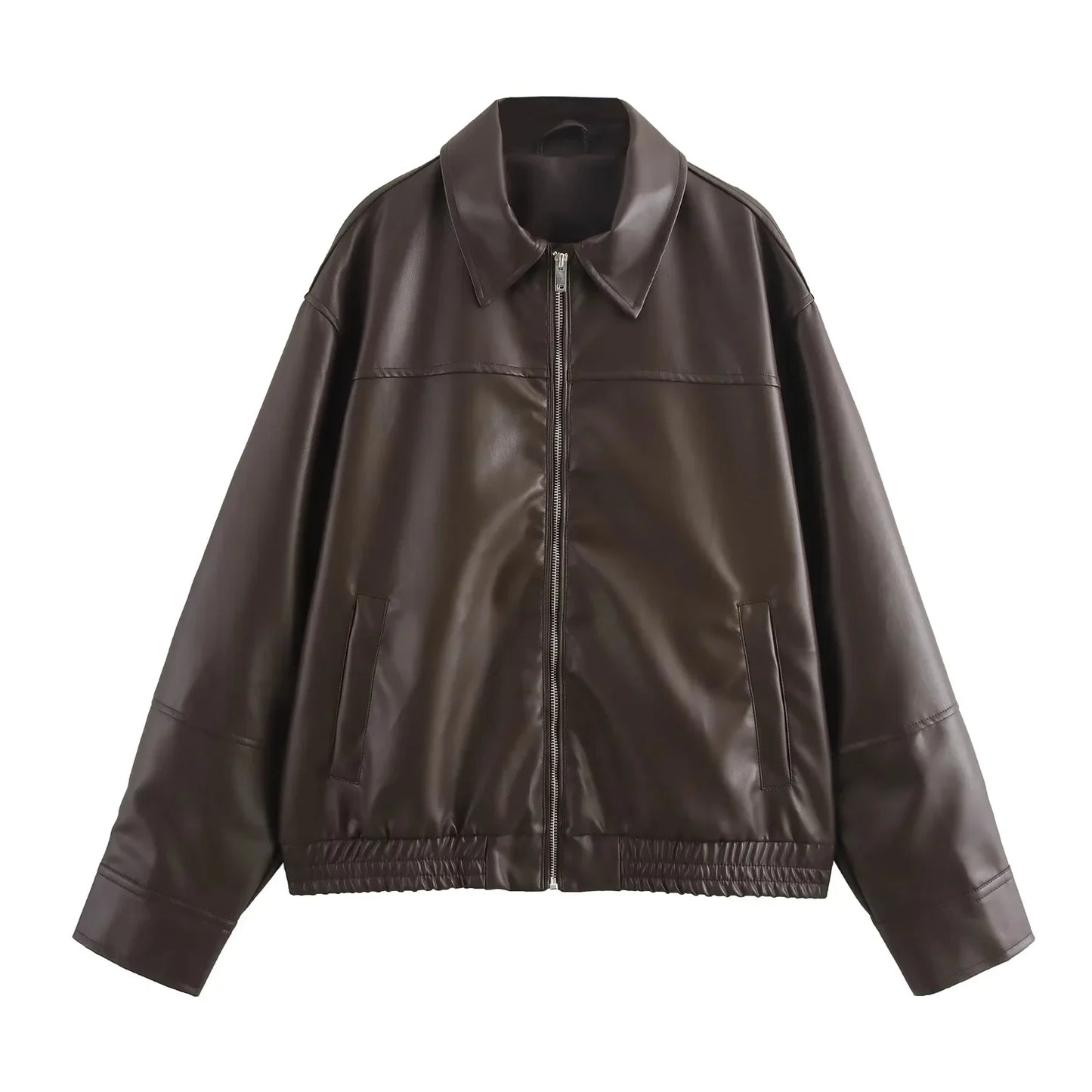 1. Lunara Winter™ Timeless Rebel Icon Kunstlederjacken