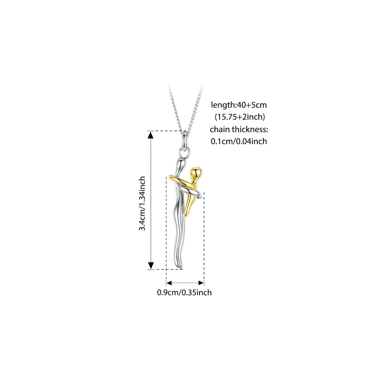 Elara Jewelry™ Eterna Mother & Child Necklace