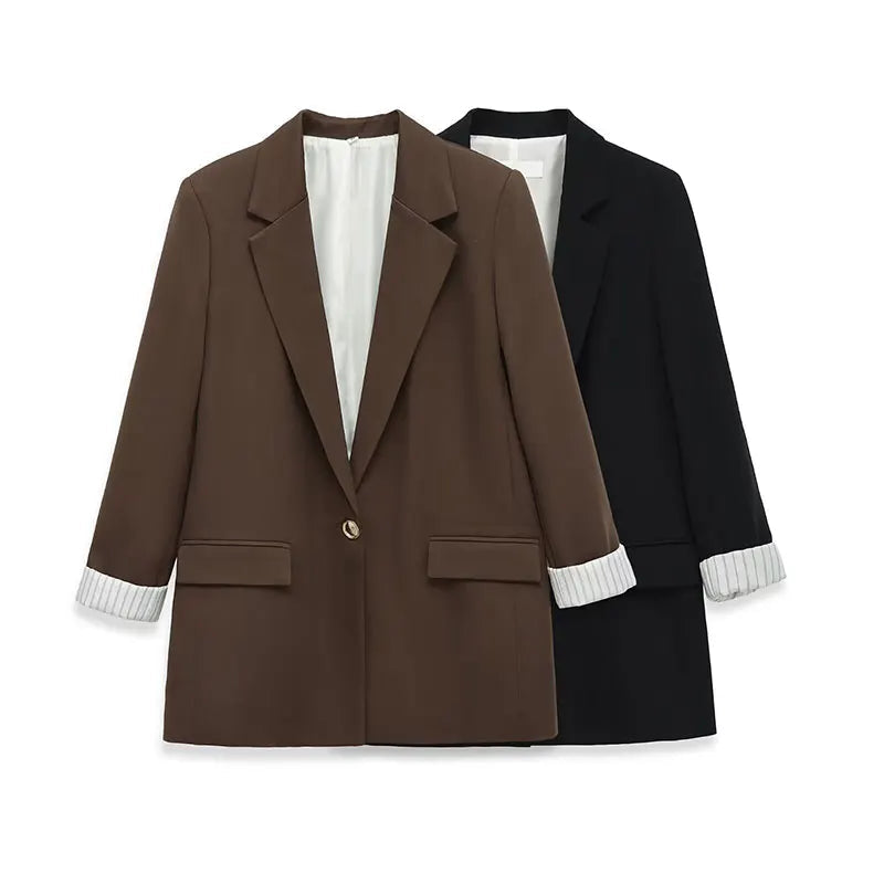 Lunara Winter™ Women Loose Roll-Up Blazer