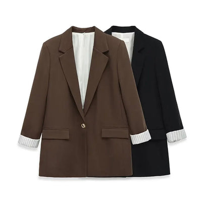 Lunara Winter™ Women Loose Roll-Up Blazer