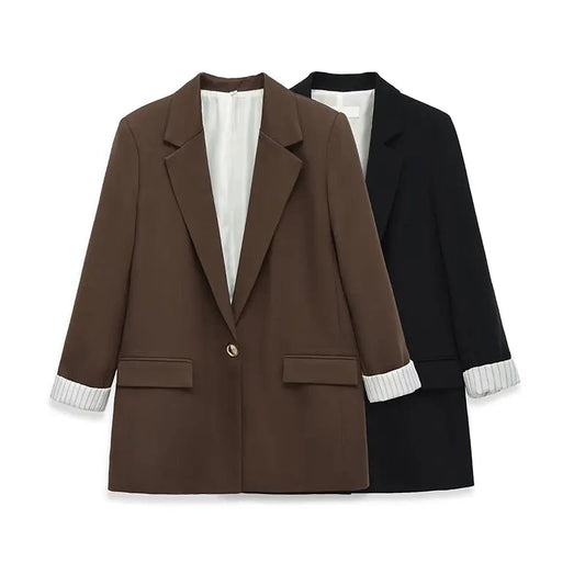 Lunara Winter™ Women Loose Roll-Up Blazer