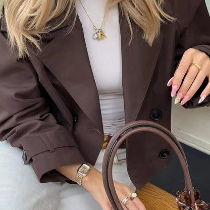 Lunara Winter™ Women’s Cropped Trench Coat