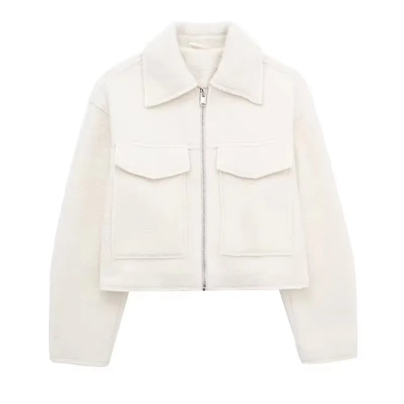 Lunara Winter™ Cropped Wool Blend Jacket