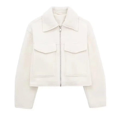 Lunara Winter™ Cropped Wool Blend Jacket