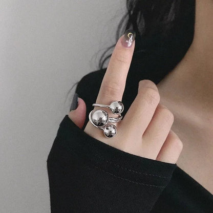 Elara Jewelry™ Bubble Orb Cluster Ring