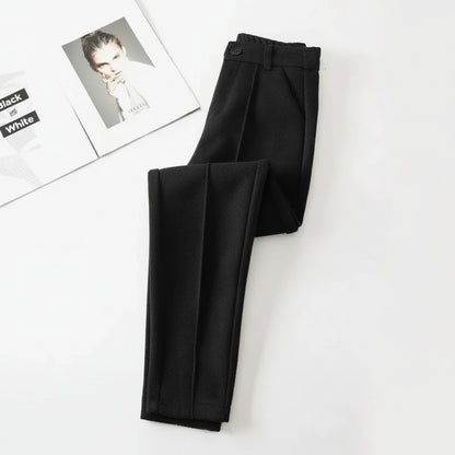 Lunara Winter™ elastische Samthose mit hoher Taille