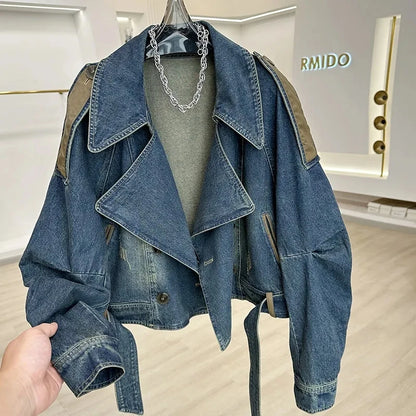 Lunara Winter™ Vintage Denim Short Jacket