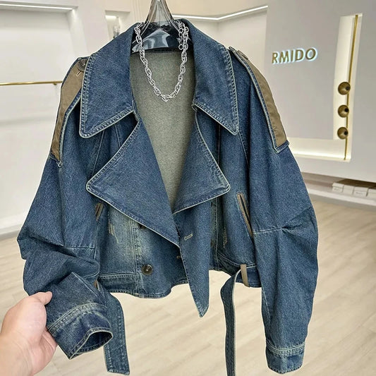 Lunara Winter™ Vintage Denim Short Jacket