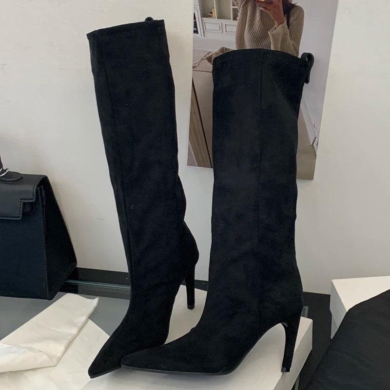 Solenne Shoes™ Suede Heel Boots