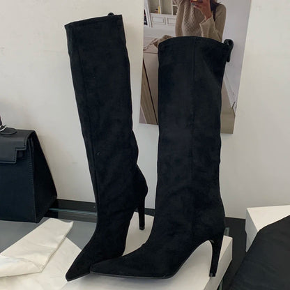 Solenne Shoes™ Suede Heel Boots