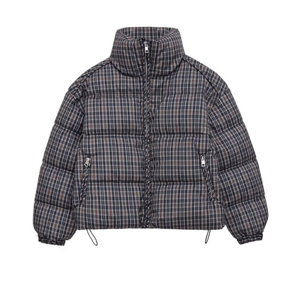 Lunara Winter™ karierte Pufferjacke