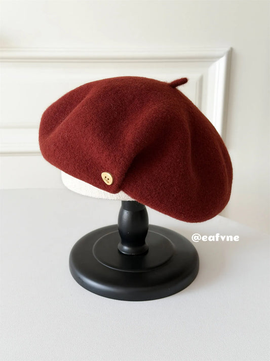Lunara Winter™ Women’s Wool Beret Cap
