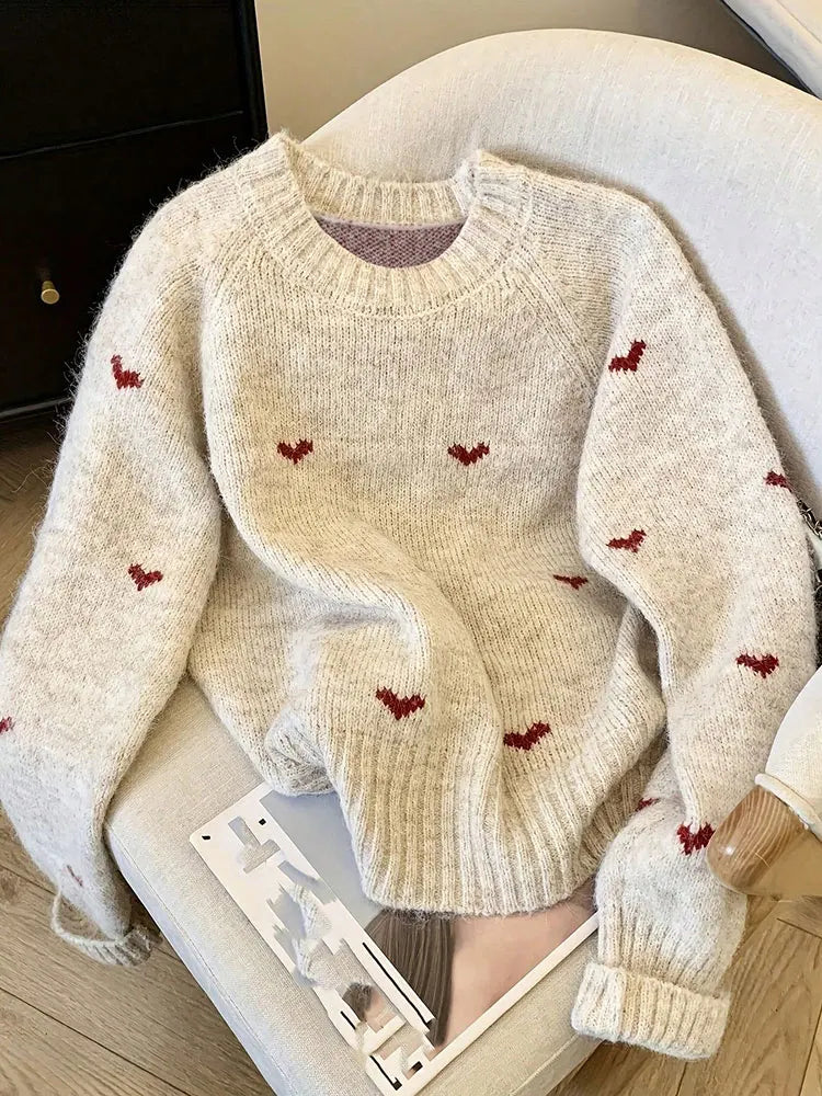 Pull à motif cœur Lunara Winter™