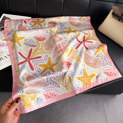 Satin Éclat™ Beach Square Scarf for Women