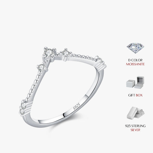 Elara Jewelry™ Virelle Diamond Line Ring