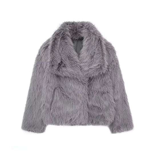 Lunara Winter™ Luxury Cropped Faux Fur Jacket