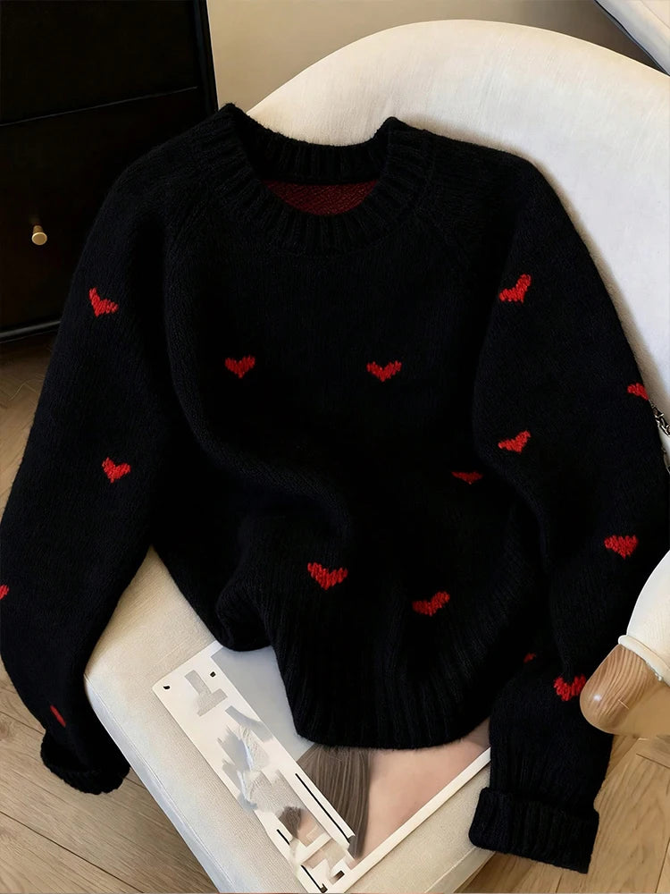 Pull à motif cœur Lunara Winter™