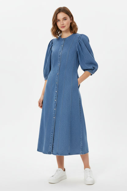 Amoura Dresses™ Denim Casual Women Dress