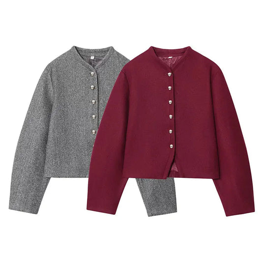 Lunara Winter™ Women’s Chic Minimalist Button Coat