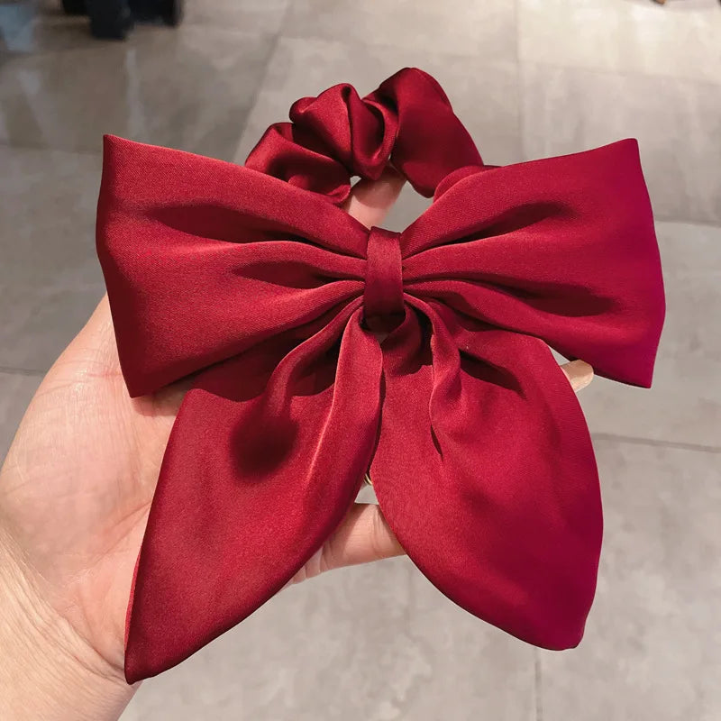 Satin Éclat™ Bow Elastic Hair Bands