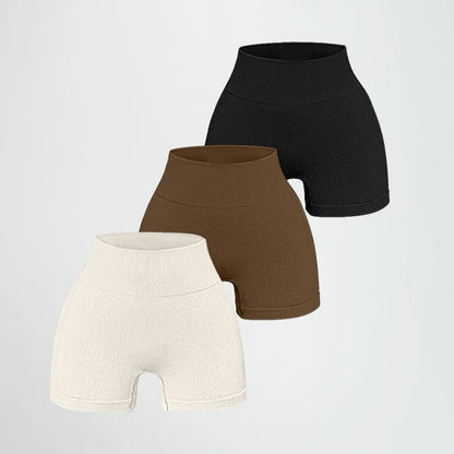 VibeFit™ Core Sculpt Ribbed Shorts
