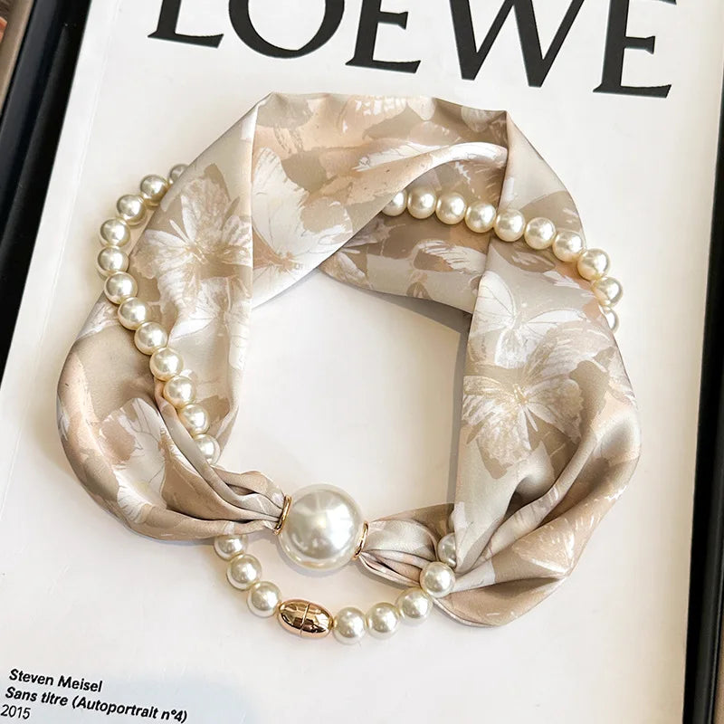 SatinÉclat™ Silk Thin Pearl Necklace