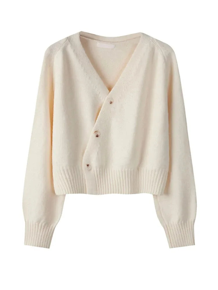 Cardigan à boutonnage diagonal et col en V Lunara Winter™