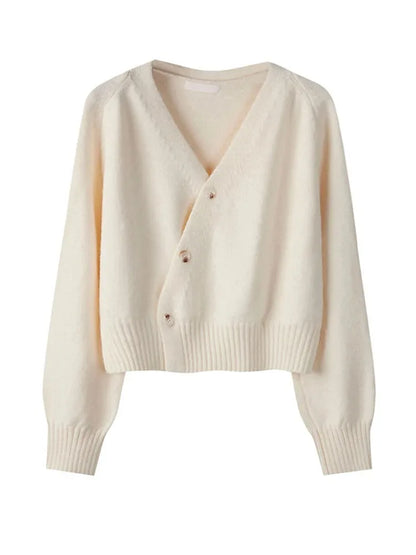 Cardigan à boutonnage diagonal et col en V Lunara Winter™