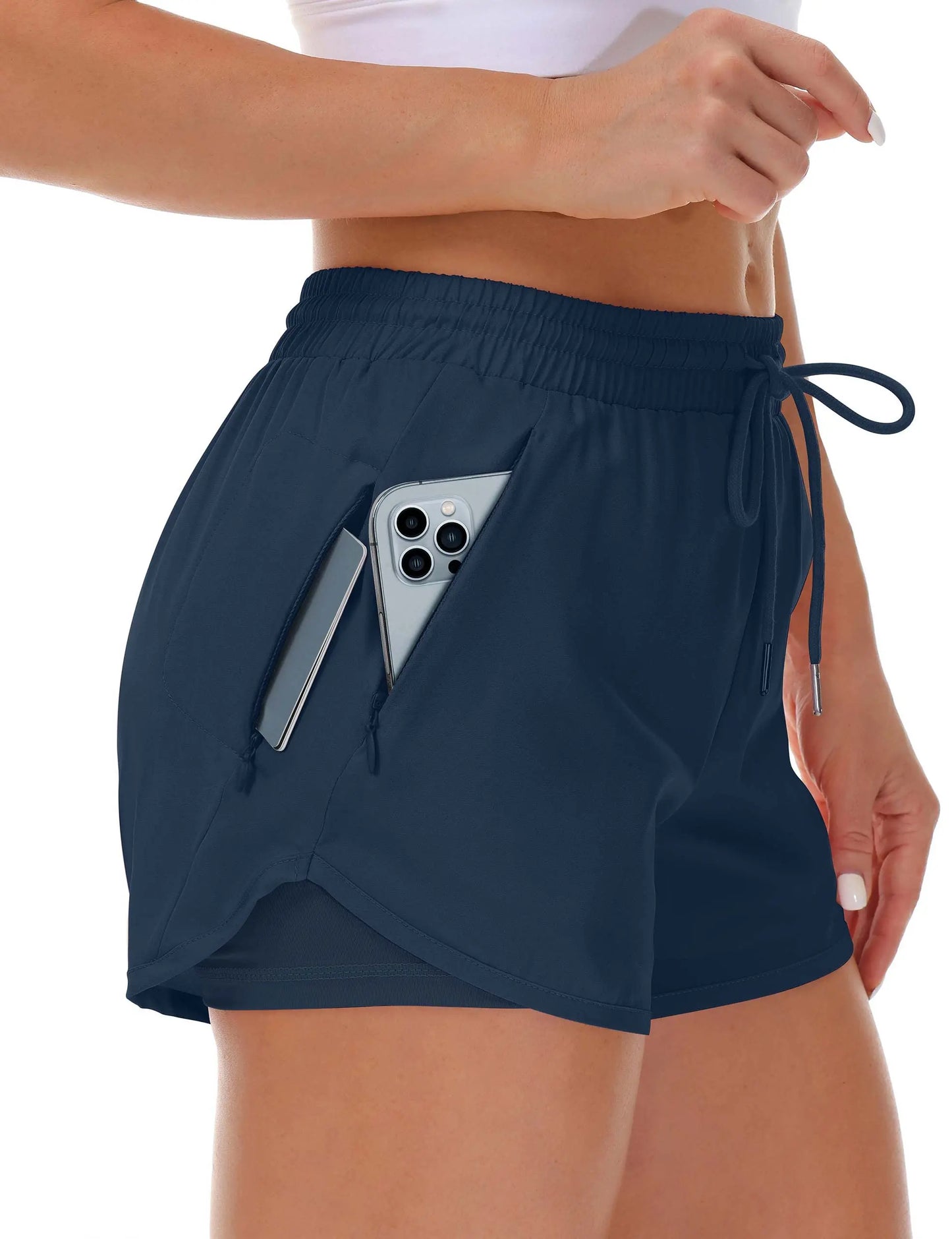 VibeFit™ Elegant Workout Shorts